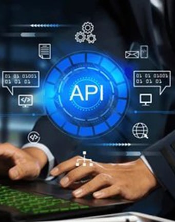 API interface with integration options for third-party applications.