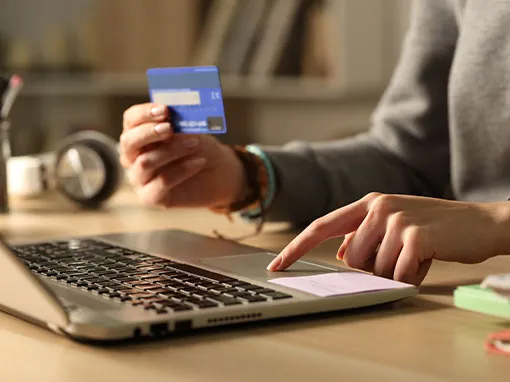 Billing dashboard displaying invoices, payment history, and online payment options.